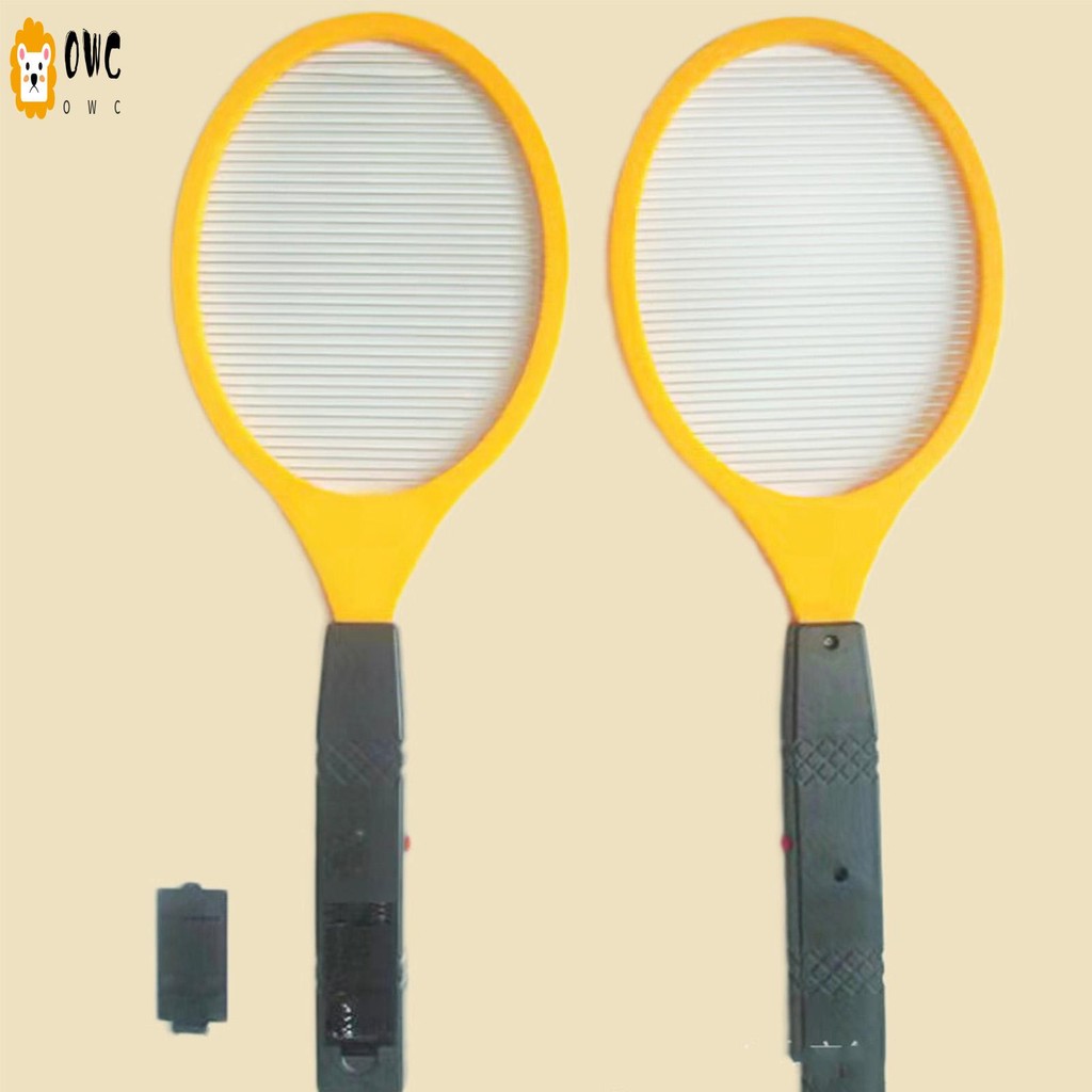 ครัวเรือนไฟฟ้า Fly Swatter Racket แบตเตอรี่ขับเคลื่อน Zapper เทนนิส Bug ...