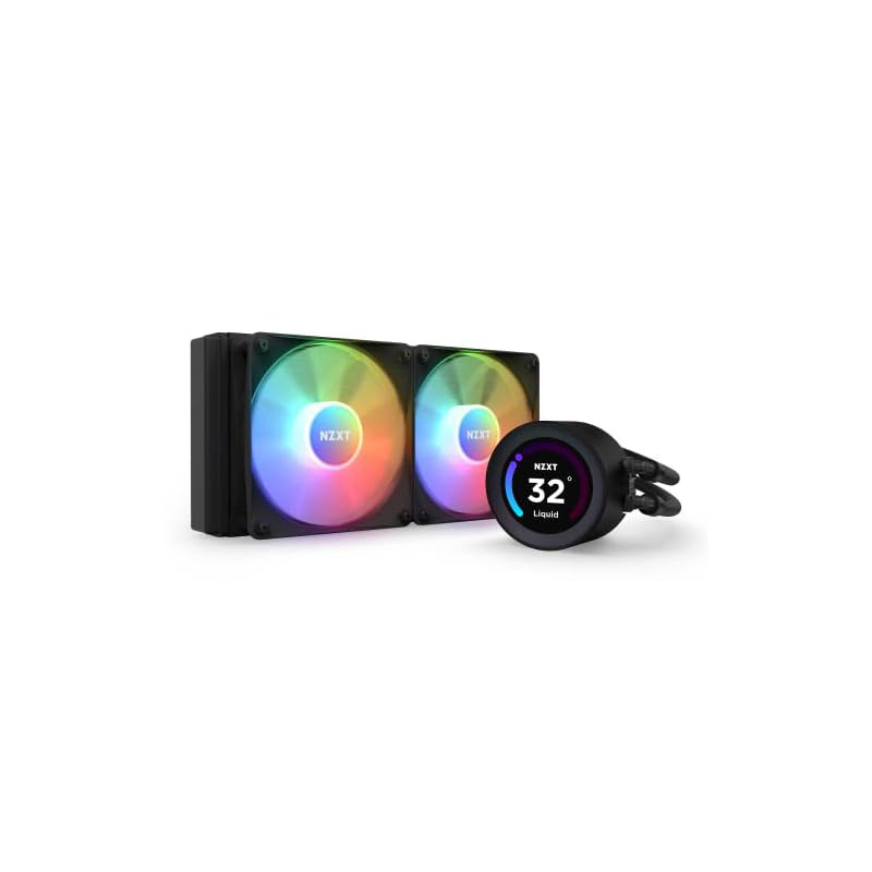 NZXT KRAKEN Elite RGB 240 Black All-in-One Liquid CPU Cooler RL-KR24E ...