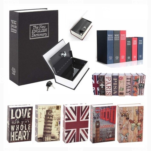 นวนิยายกล่องรูปหนังสือปลอดภัย Mini Book Safe Secret Place SML / Small ...