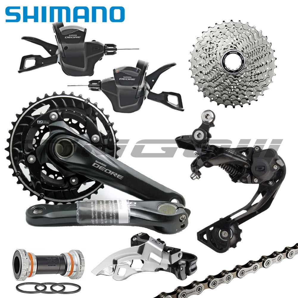 Shimano Deore M6000 MTB Groupset.FC-M610 Crankset.SM-BB52 Bottom ...