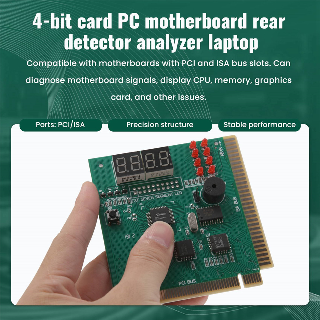 Diagnostic PCI 4-Digit Card PC เมนบอร์ดโพสต์ Checker Tester Analyzer ...