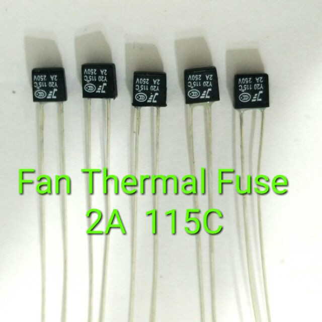 100 ชิ้นฟิวส์ความร้อน 2A 250V RH115 RH120 RH125 RH130 RH130 RH135 RH140 ...