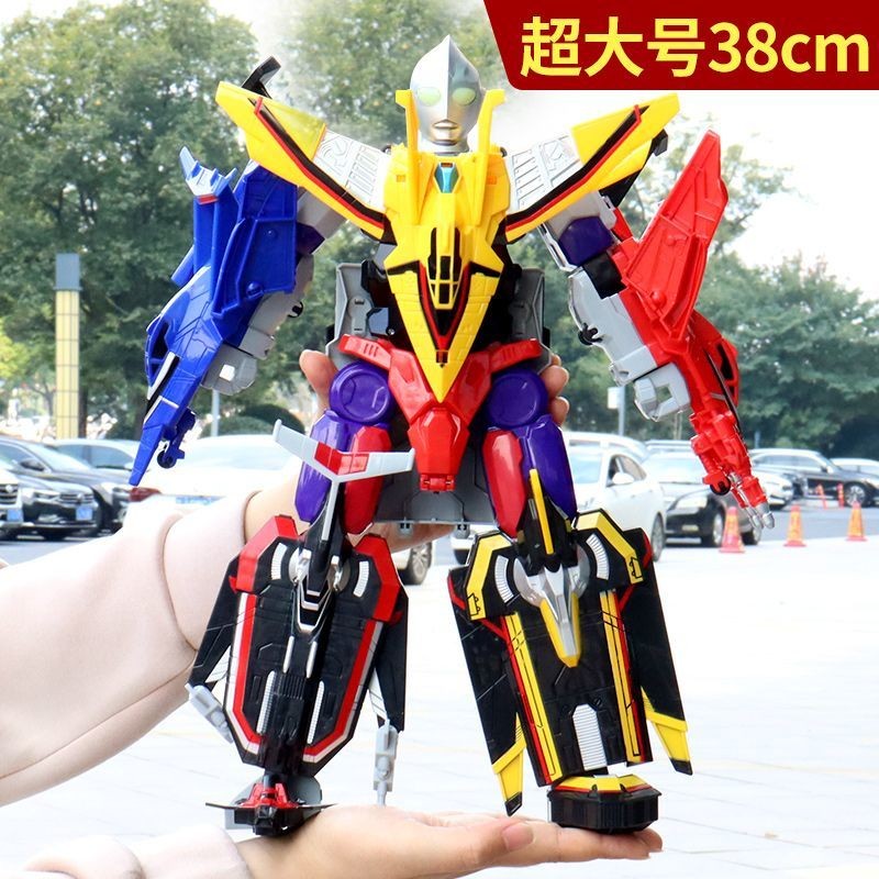 ※ของเล่นหกในหนึ่งเดียว Tiga Ultraman สร้างสรรค์อัจฉริยะ เสียงและแสง ชุด ...