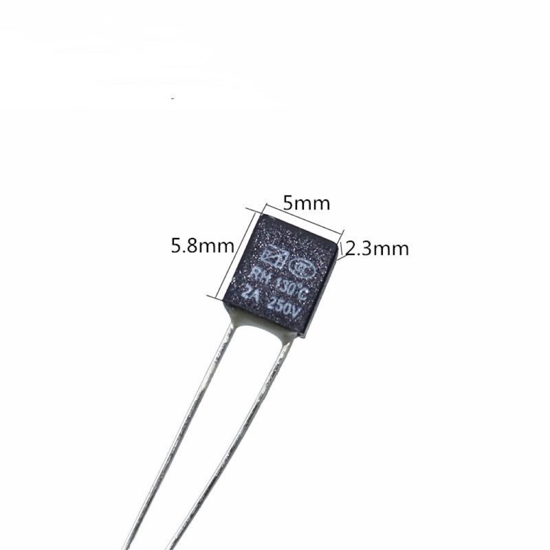 100 ชิ้นฟิวส์ความร้อน 2A 250V RH115 RH120 RH125 RH130 RH130 RH135 RH140 ...