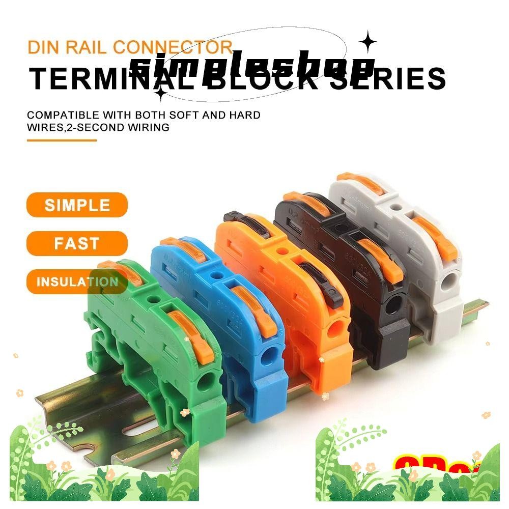 SIMPLESHOP 6 ชิ้น Quick Terminal Block, Compact Splice ขั้วต่อสายไฟขนาด ...