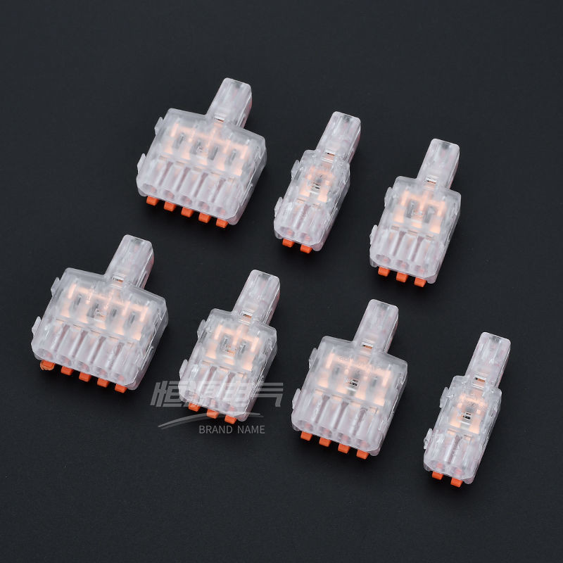 Wire Quick Connection Terminal Push Type Connector Lamp Wire Splitter ...