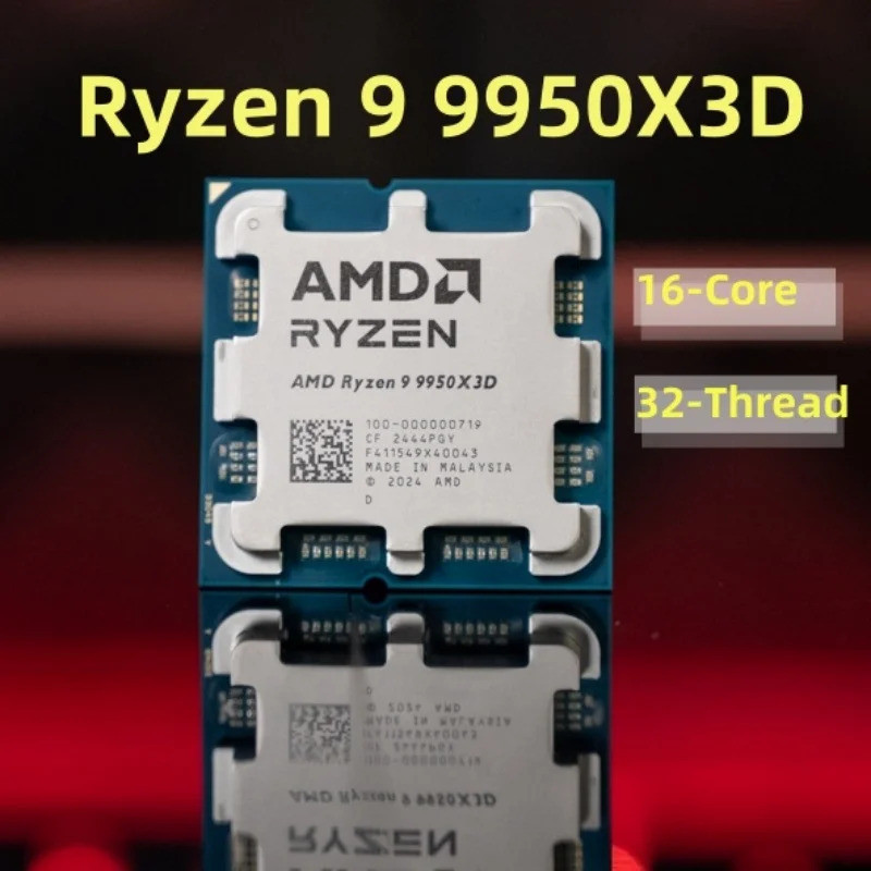 AMD Ryzen 9 9950X3D CPU สําหรับ X670E X870 4.3GHz สูงสุด 5.7GHz 16-Core ...