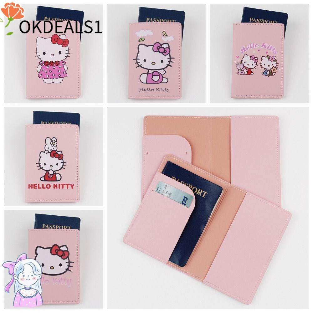 DEALSHOP ที่วางบัตรเครดิต, ผ้าคลุมหนังสือเดินทาง Hello Kitty กันน้ํา ...