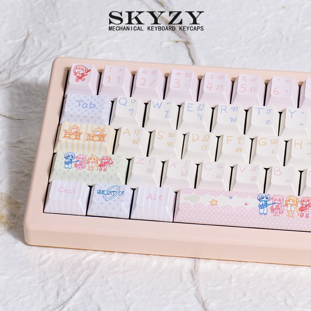 BOCCHI THE ROCK Keycaps ภาษาไทย Cherry Profile Gotoh Hitori Yamada Ryo ...