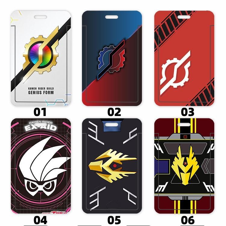 Kamen Rider Build Name Card Holder Student School Factory ID Protective ...