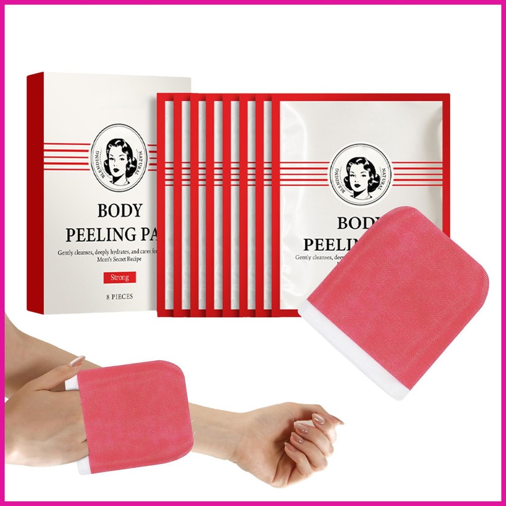 Body Peeling Pad Body Scrubber Exfoliator Scrub Mat ทําความสะอาด Mitt ...