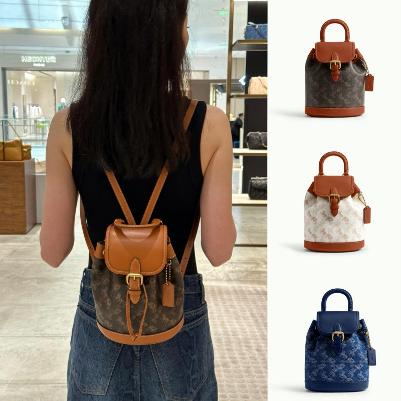 Harper Backpack With Horse And Carriage Print กระเป๋าเป้สะพายหลัง COAC ...