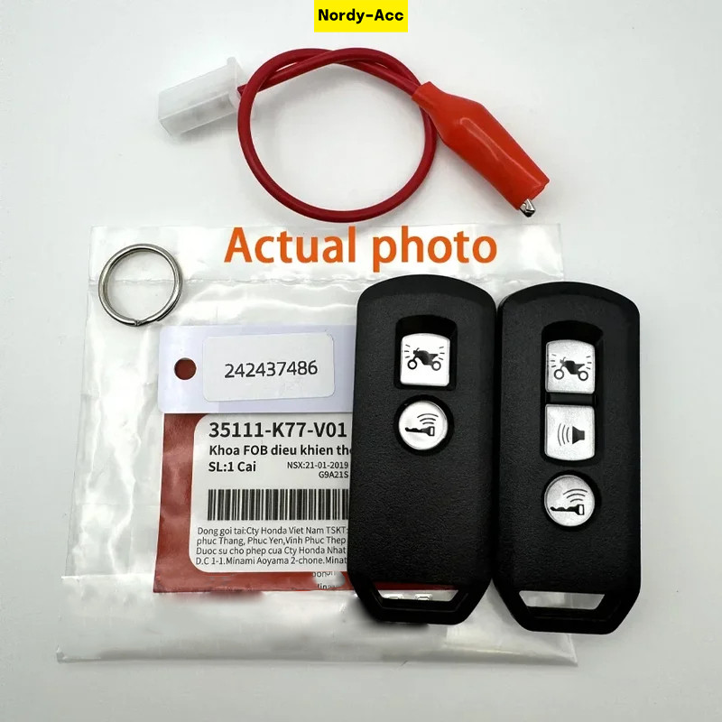 Honda พร้อมสายเคเบิลเชื่อมต่อฟรีรวมสกู๊ตเตอร์คีย์ K77 รีโมท 433MHz ...