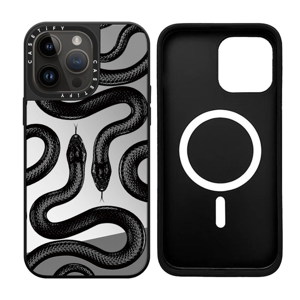 Casetify เคสโทรศัพท์ Zhu Zhengyan กระจกแม่เหล็กสไตล์เดียวกัน Black ...