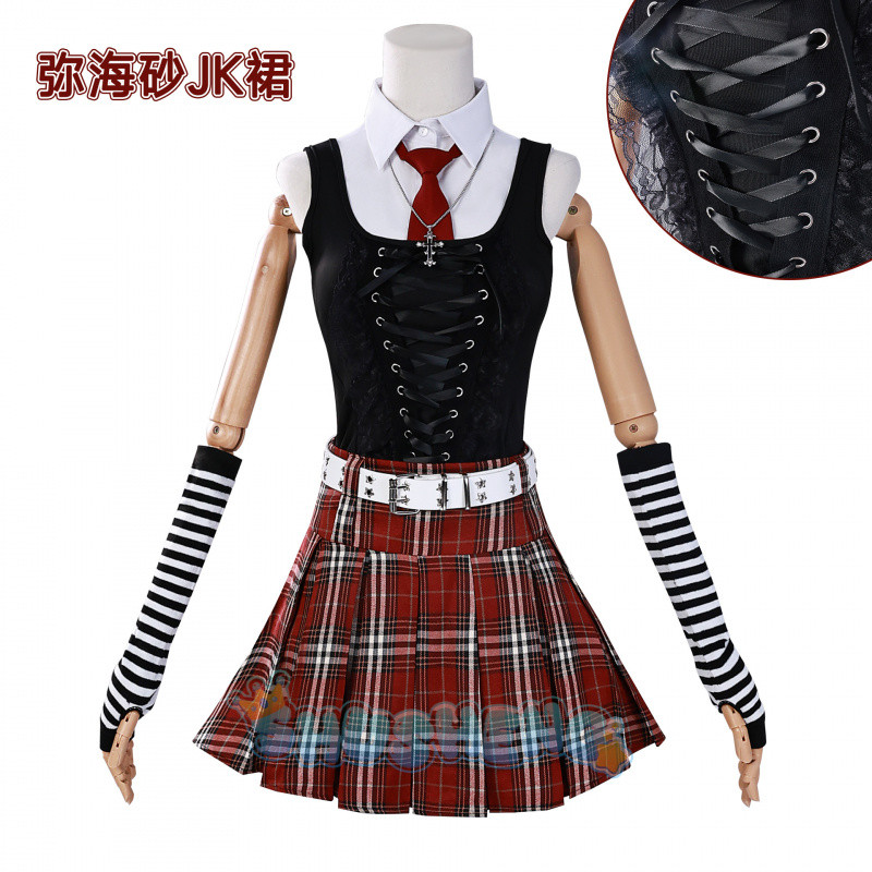 Death Note คอสเพลย์เครื่องแต่งกาย Misa Amane ชุดสีดําสำหรับผู้หญิง ...