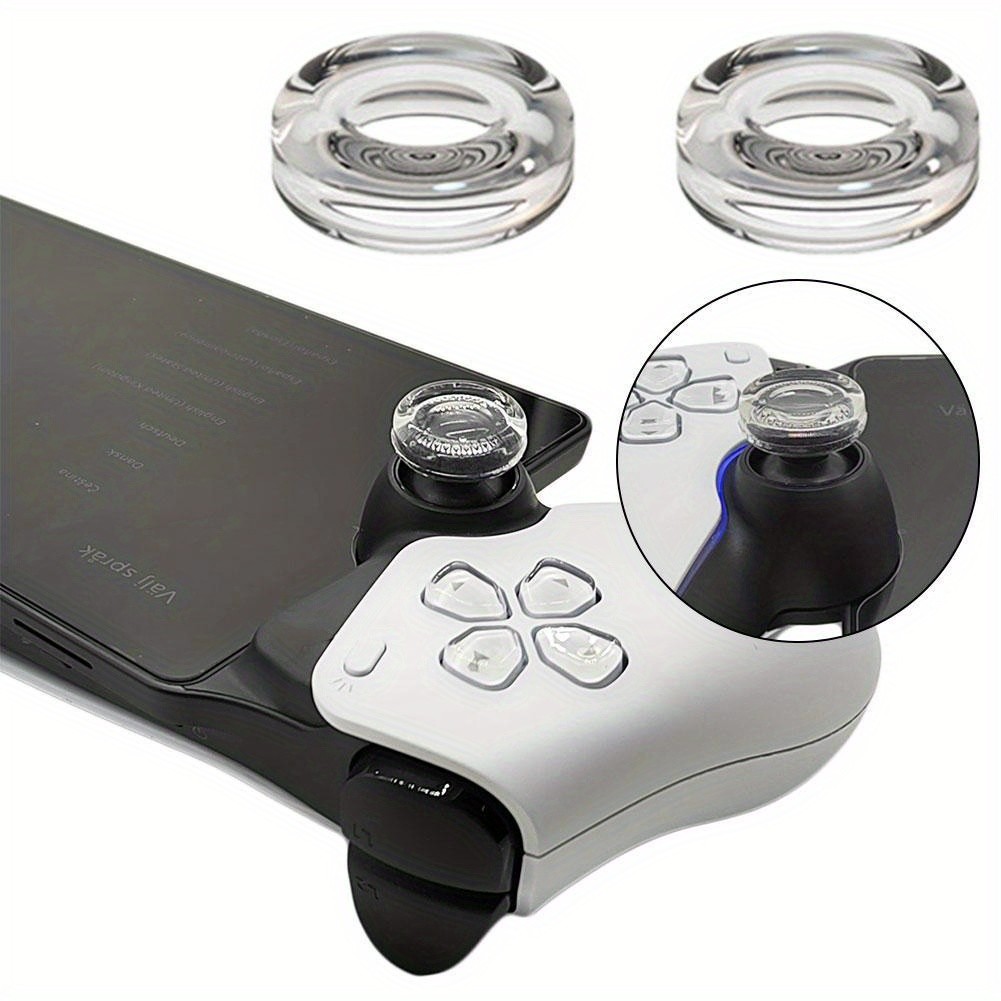 2 คู่/2pcs Rocker หมวกสําหรับ PlayStation Portal ซิลิโคนเหลวโปร่งใสเกม ...