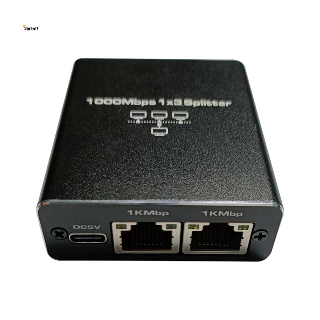 Gigabit Ethernet Splitter 1 ถึง 3 RJ45 Splitter LAN Extension Adapter ...