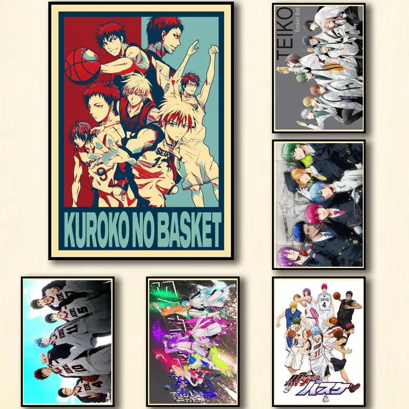 Designs Anime Kuroko No Basket Wall Art Poster Whitepaper Style Home ...