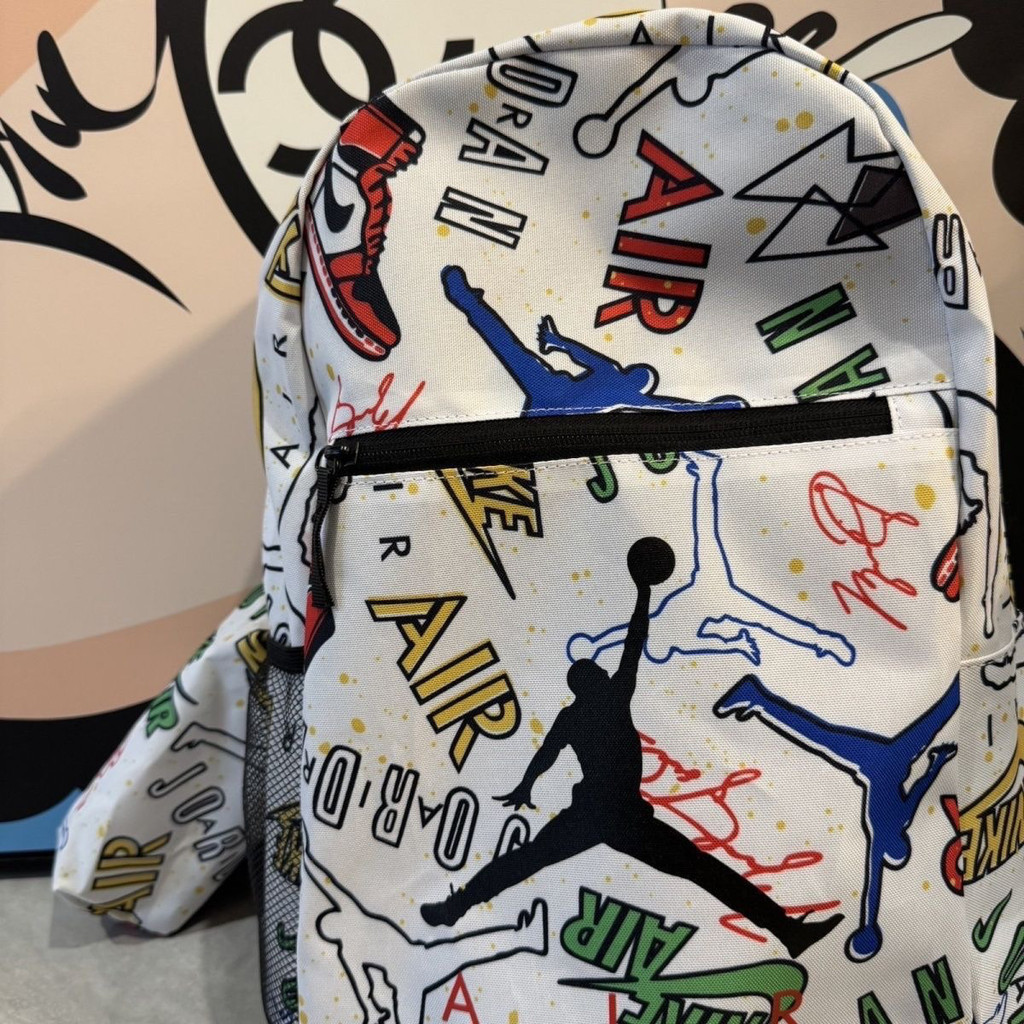 A aj Travel Men Women Large-Capacity Graffiti Student Backpack กระเป๋า ...