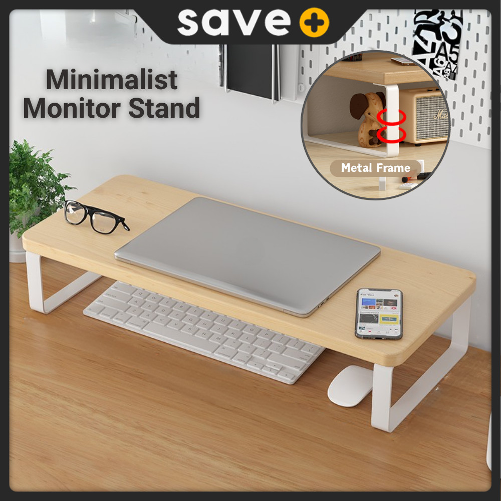 SAVE คอมพิวเตอร์ขาตั้งไม้เดสก์ท็อป PC Rack ตาราง Organizer Monitor ...
