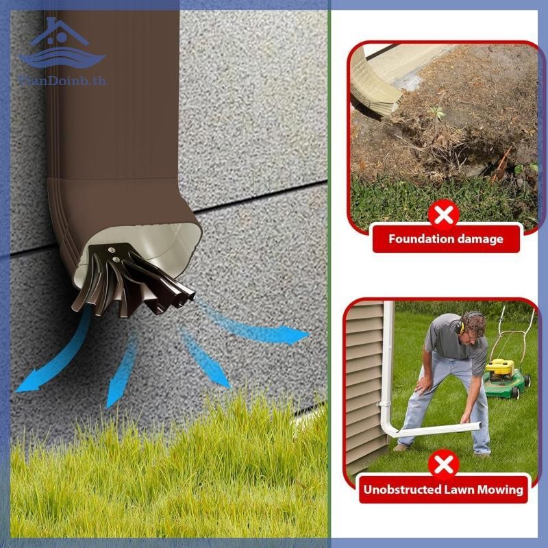 TianYe 1/2pcs Gutter Downspout Painwater Disperer เครื่องมือระบายน้ํา ...