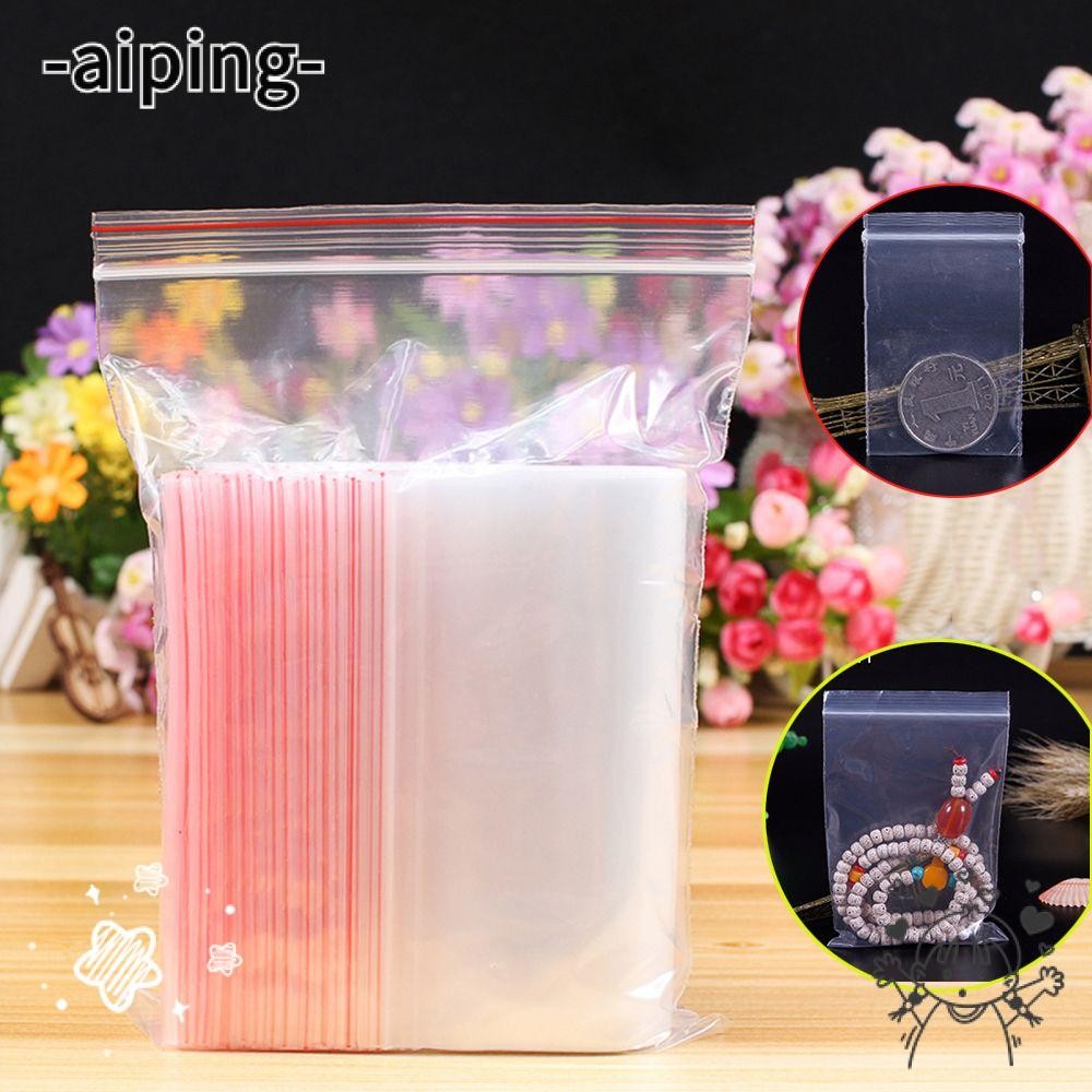 AIPING 100 ชิ้น/แพ็คพลาสติกที่เก็บกาวด้วยตนเองโพลี | Shopee Thailand