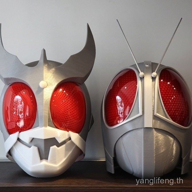 หมวกกันน็อค Kamen Rider Kamen Rider RX พิมพ์ 3D สีขาว มีในสต็อก ...