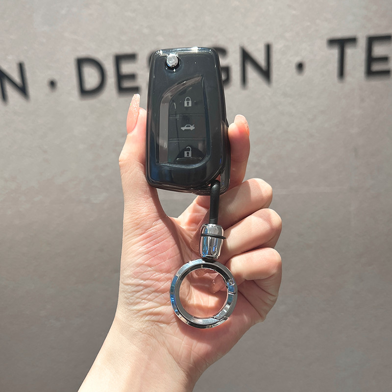 สําหรับ Toyota Key Case ฝาครอบ Fob สําหรับ Toyota พวงกุญแจ Yaris Camry ...