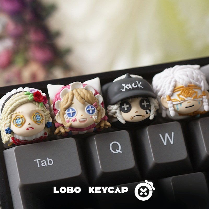 Identity V Keycap น่ารักสร้างสรรค์การ์ตูน MX สวิทช์คีย์บอร์ด Handmade ...