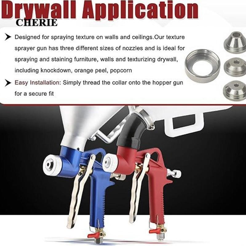 [Chery] Drywall Texture Hopper Sprayer Set สะดวกขนาดกะทัดรัดสแตนเลส 3 ...