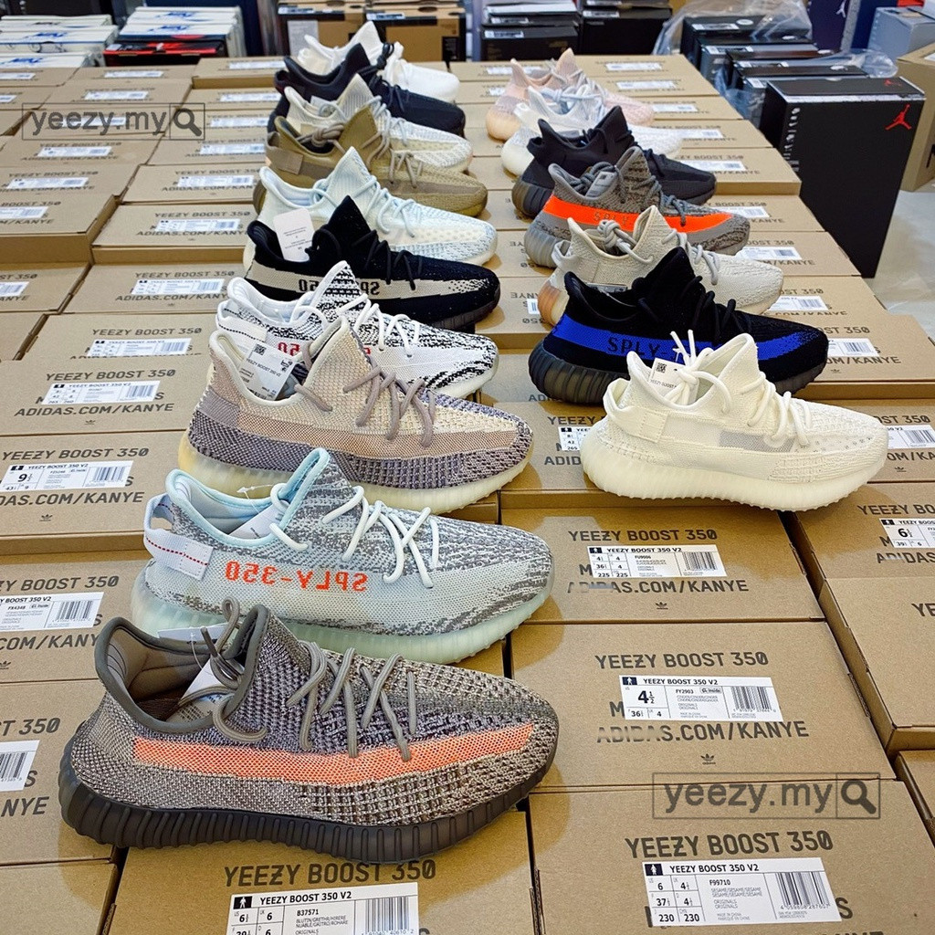 Premium YZY Real Boost 350-V2 Zebra 3M รองเท้าวิ่ง สีขาว/ดํา Plus ขนาด ...