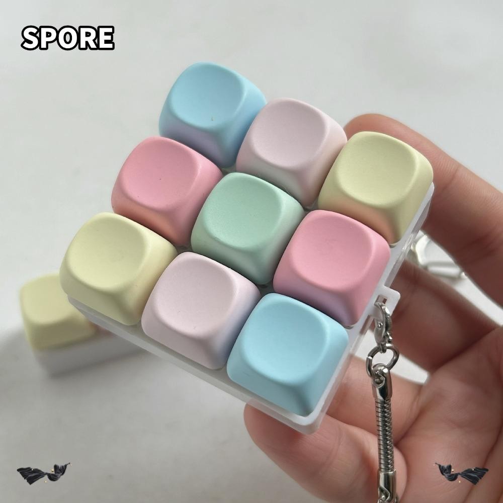 SPORE คีย์บอร์ดนิ้ว, ปุ่มปุ่มกดพวงกุญแจ Fidget, Pass The Time Gadget 4/ ...