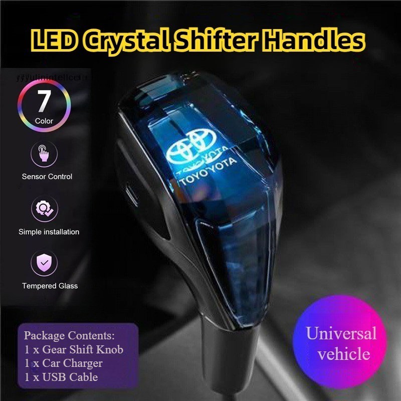 รถ Universal LED คริสตัล Touch Glow Shifter จับเกียร์ธรรมดาเกียร์ Shift ...