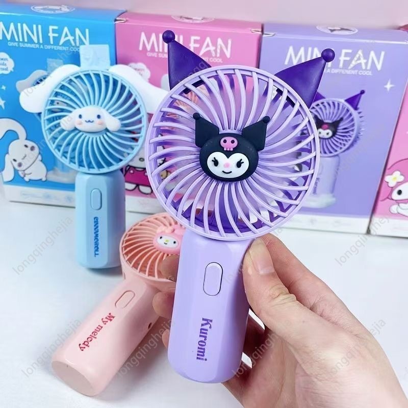 Kuromi Portable USB Mini Fan Melody พัดลมมือถือแบบชาร์จไฟได้ | Shopee ...