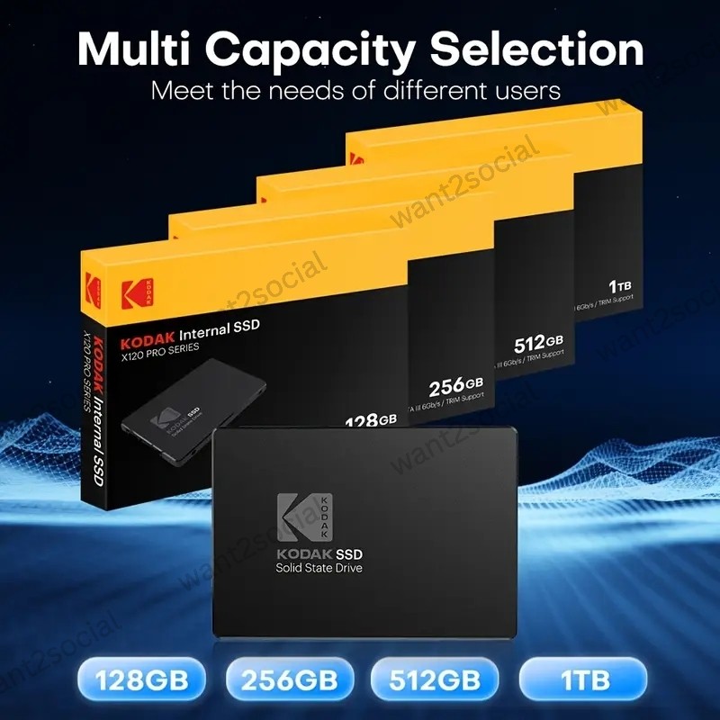 Kodak SSD 512GB X120Pro 550Mb/s สำหรับแล็ปท็อปและคอมพิวเตอร์เดสก์