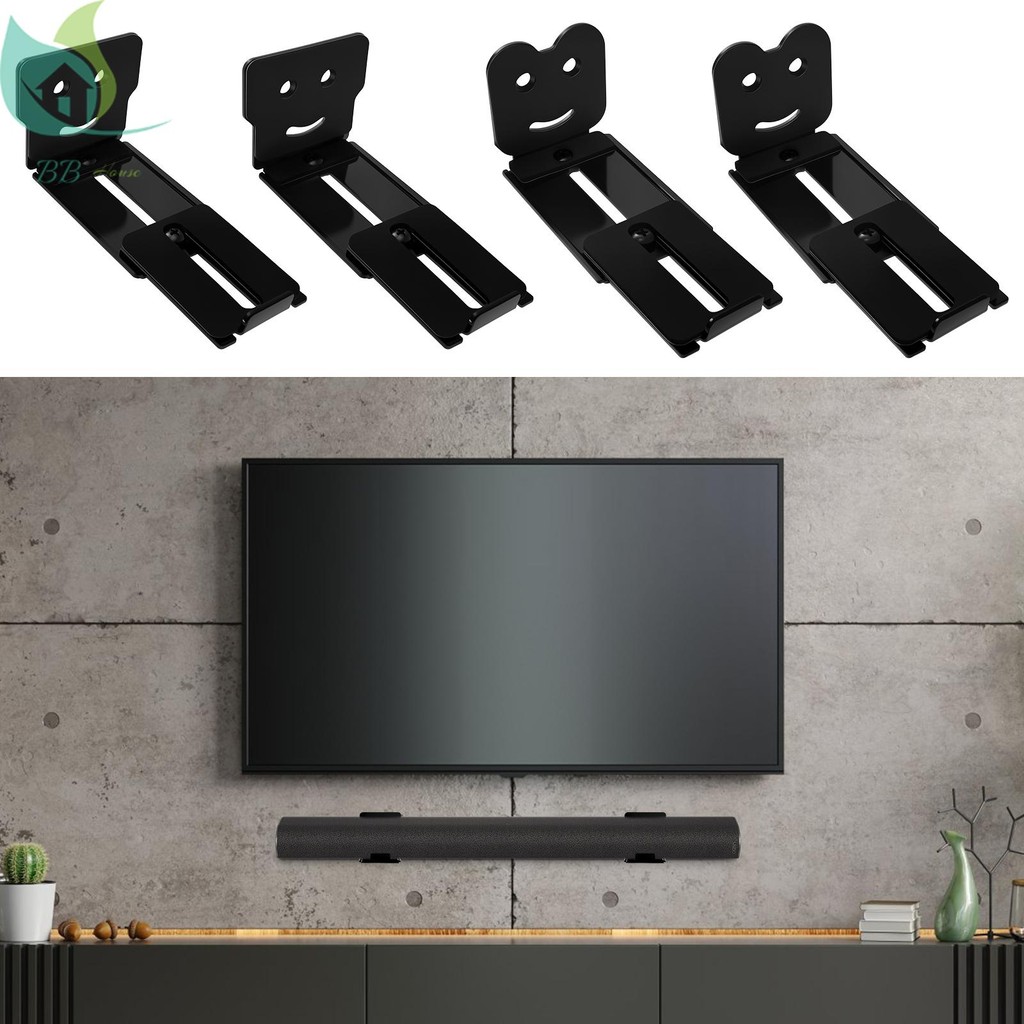 ลําโพงเหล็ก Wall Mount Rack Anti Slip Soundbar รองรับขาตั้ง Anti ...