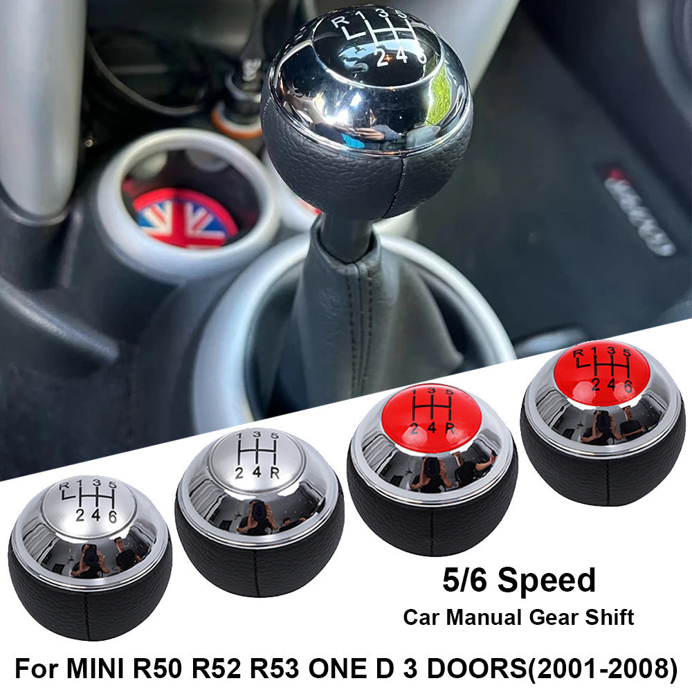 5/6 ความเร็วเกียร์ธรรมดาเกียร์ Shift Knob Shifter Lever สําหรับ MINI ...