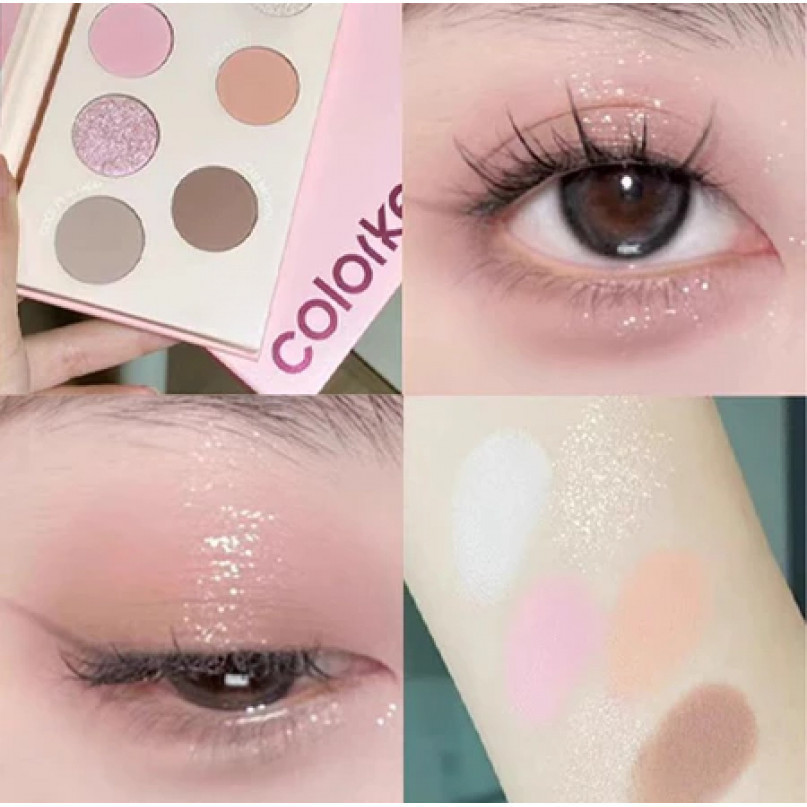 ปุ่มสี. # Colorkey Pink Diamond Series พาเลทอายแชโดว์เจ็ดสี | Shopee ...