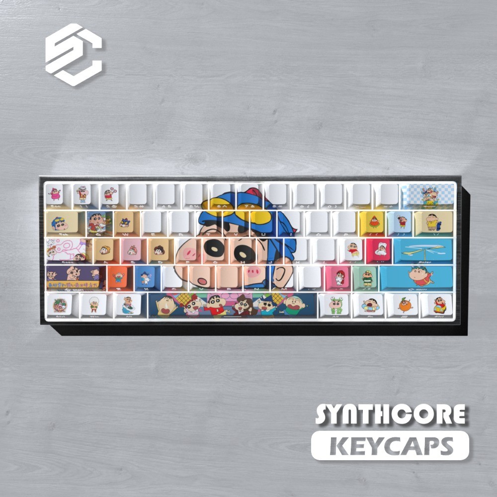 Crayon Shin-chan Keycap Cherry Profile 74 คีย์ PBT Letter พิมพ์ด้านข้าง ...