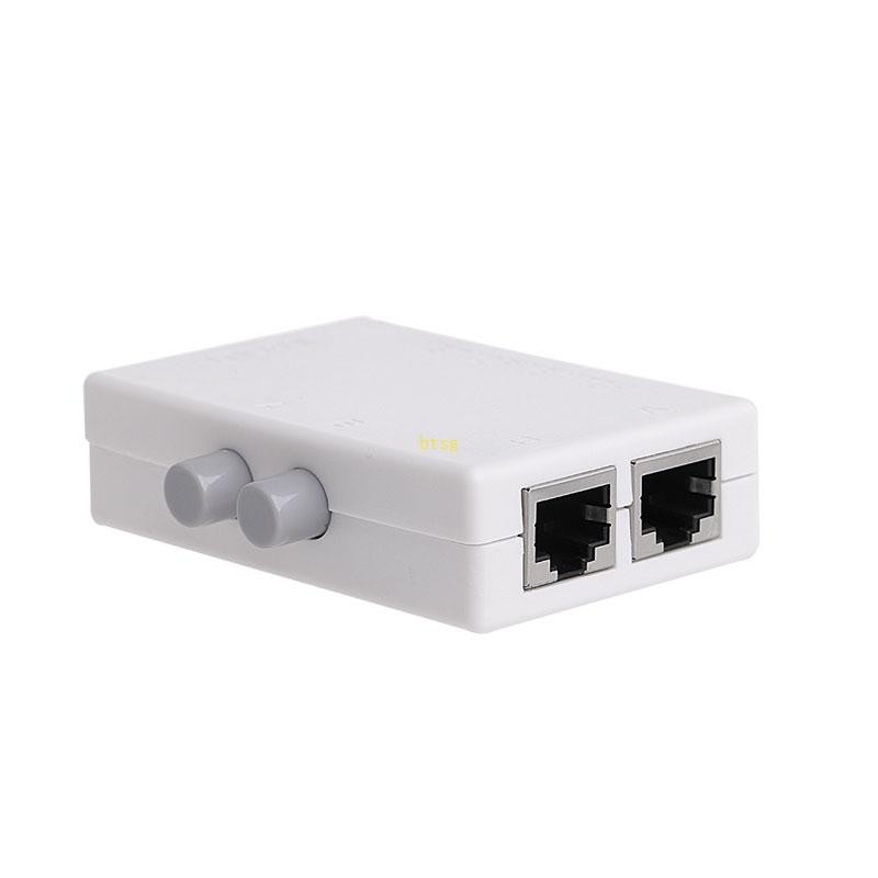 Btsg 2-Way RJ45 Ethernet Push ปุ่ม Mini สวิทช์กล่อง 1x2 หรือ 2x1 RJ45 ...