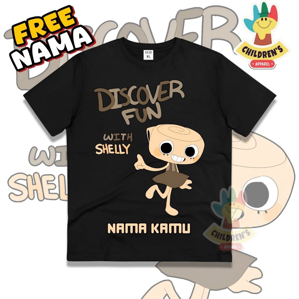 เสื้อยืดเด็ก Dandys World พร้อมตัวละคร Shelly ฟรีชื่อ TULSA | Shopee ...