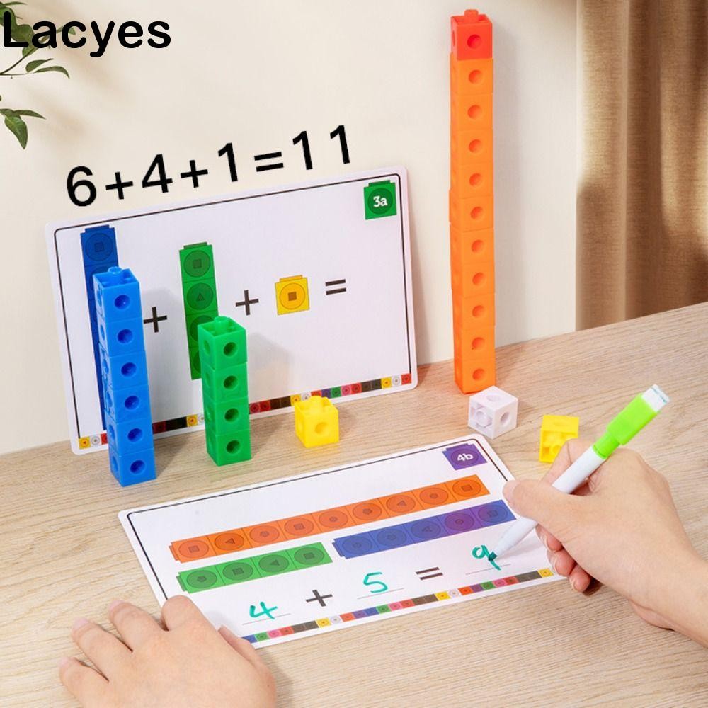 LACYES DIY Building Blocks Cube ของเล่น, นับซ้อน Multilink Cube Puzzle ...