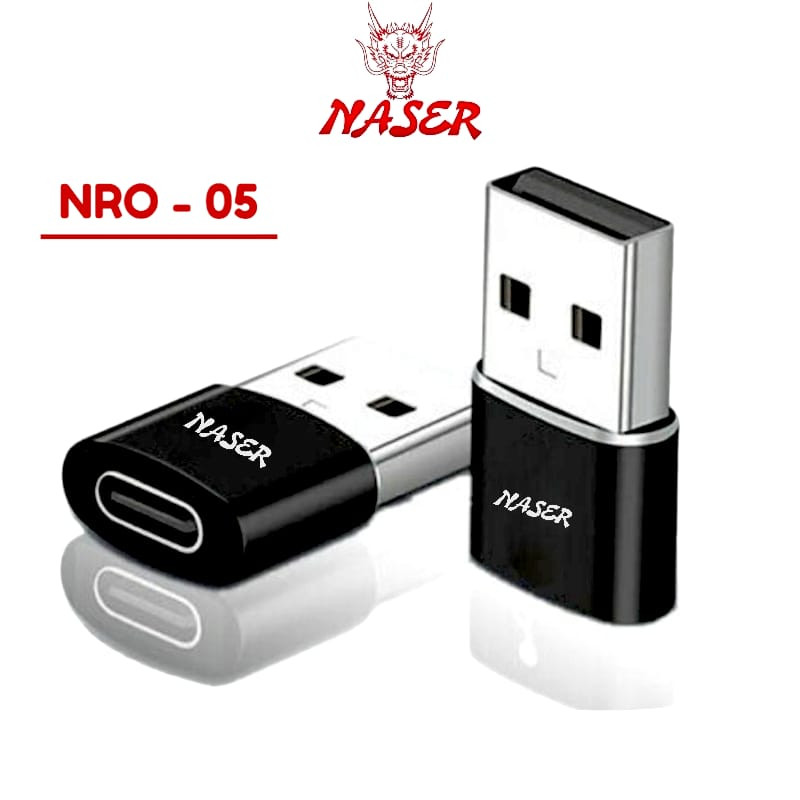 Naser OTG Type C เป็น USB NRO-05 อะแดปเตอร์เชื่อมต่ออะแดปเตอร์แปลงแปลง ...