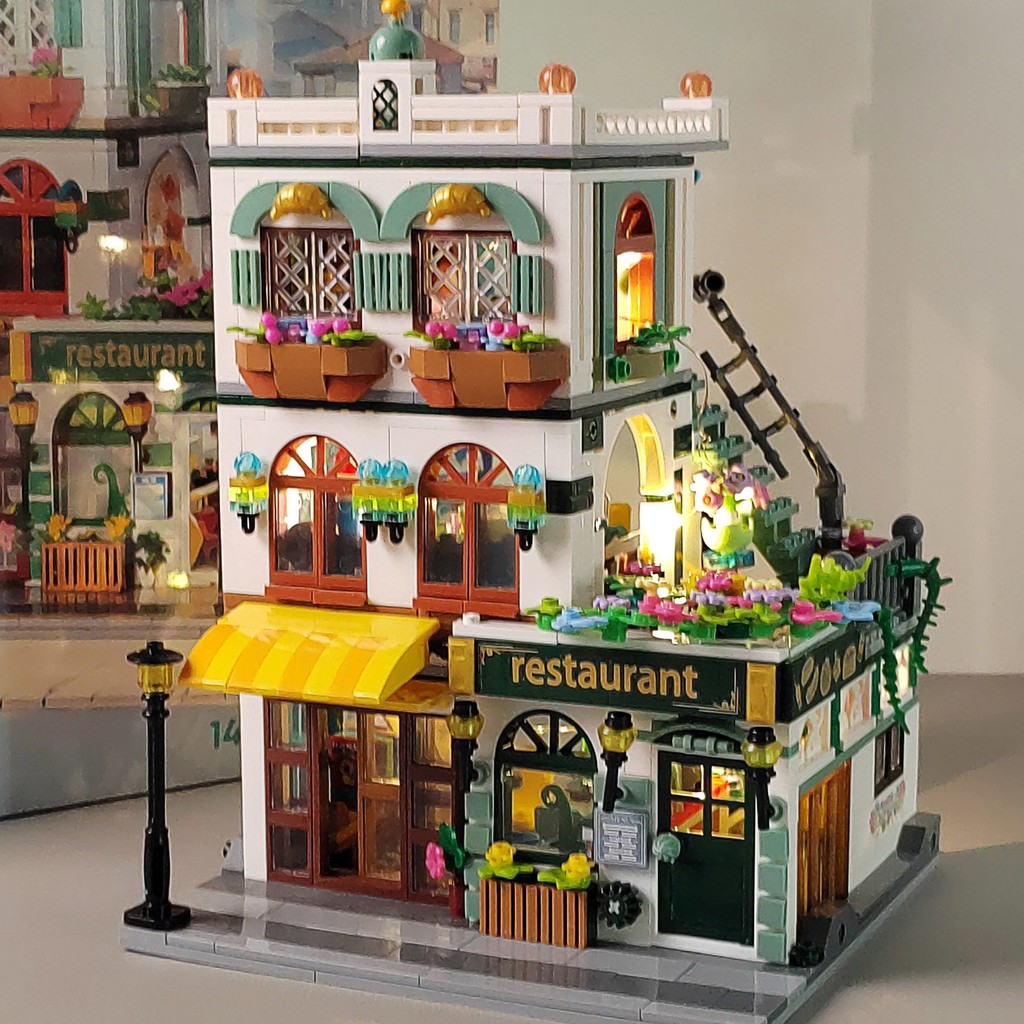 บล็อกตัวต่อ Sunshine Flower House เข้ากันได้กับบล็อกตัวต่อ Lego ประกอบ ...