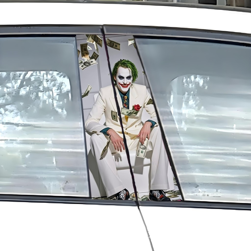รถขายดี Clown b คอลัมน์กลางสติกเกอร์ตกแต่ง Creative Anti-Scratch Body ...