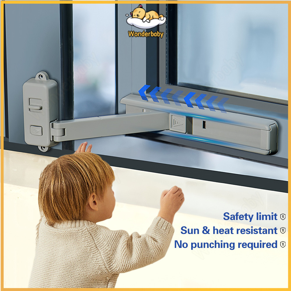 Wonderbaby Baby Proof Window Lock Adjustable Protection Rectrictor ...