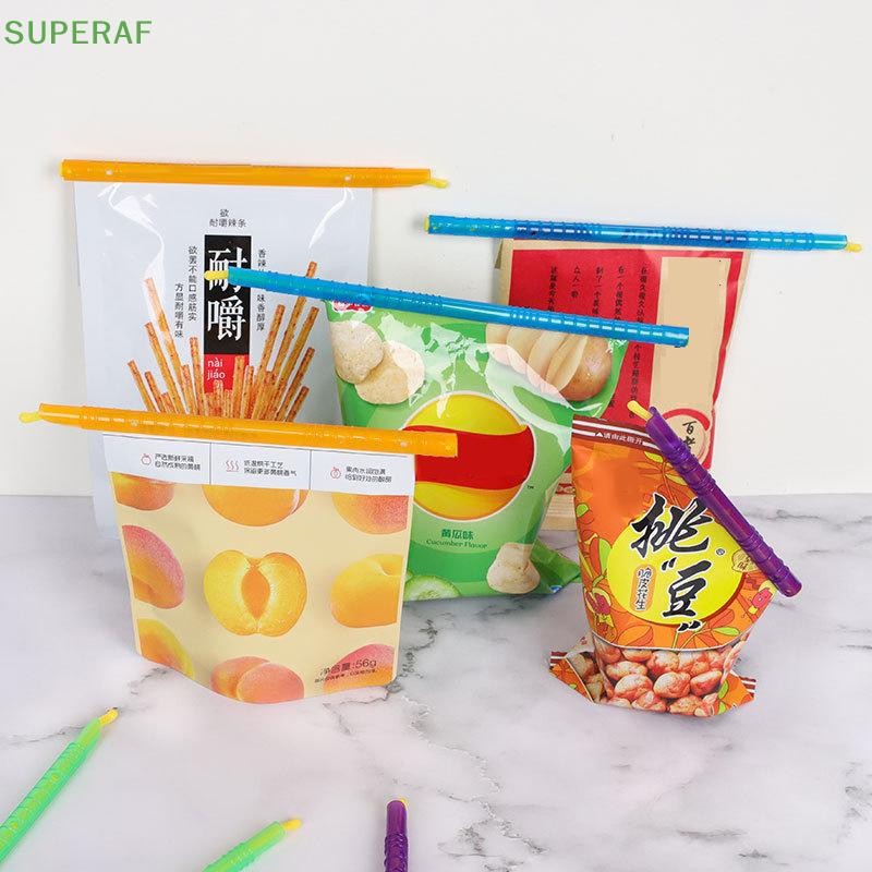 SUPERAF ถุงพลาสติกคลิปซีลติดถุงเก็บ Househoud Sealer Clamp Snack Rod ...