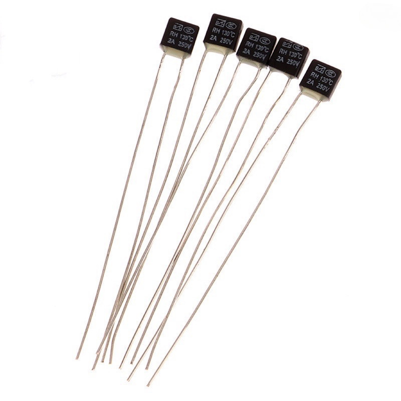 100 ชิ้นฟิวส์ความร้อน 2A 250V RH115 RH120 RH125 RH130 RH130 RH135 RH140 ...