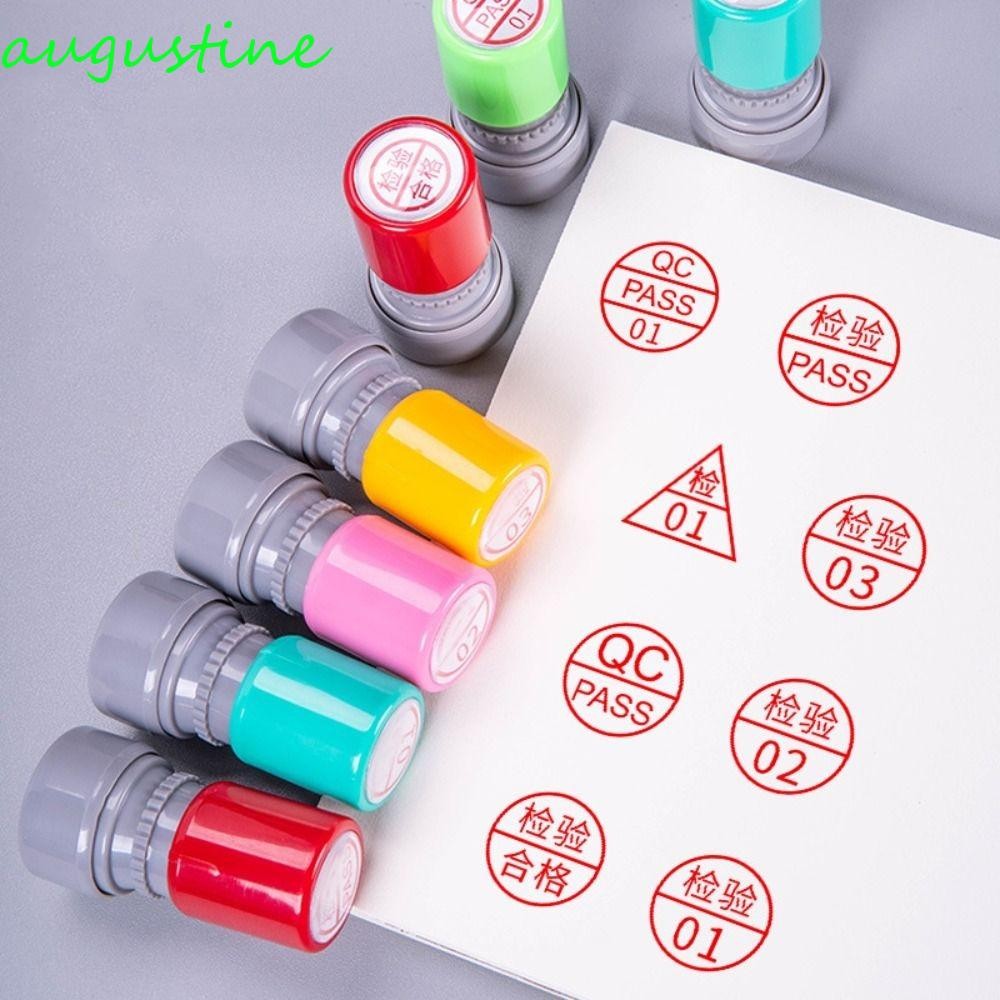 AUGUSTINE QA QC Inspect Stamp, Self-Inking แกะสลักคุณภาพ PASS Stamp ...