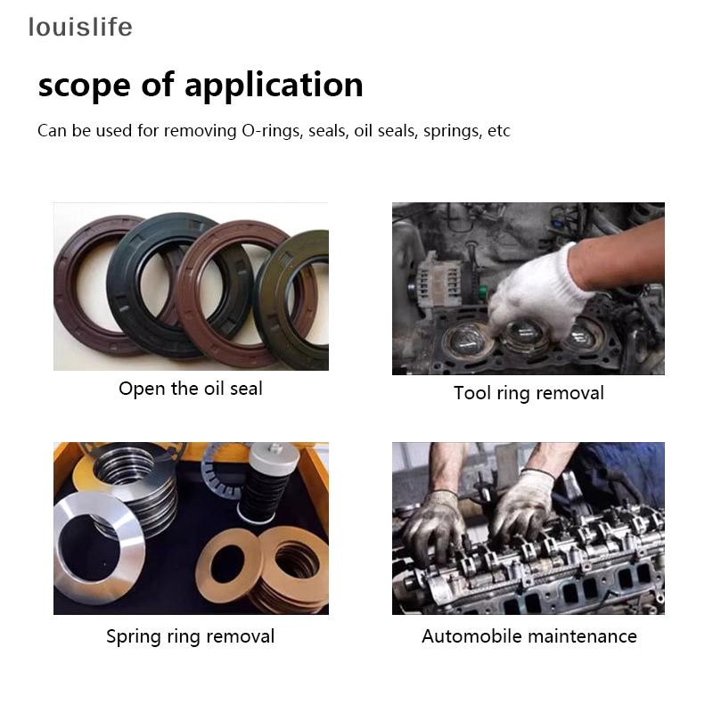 LETH 6PCS Pick Hook ชุดทนทานยาวพิเศษ O-Ring และ Seal Remover Craft ...